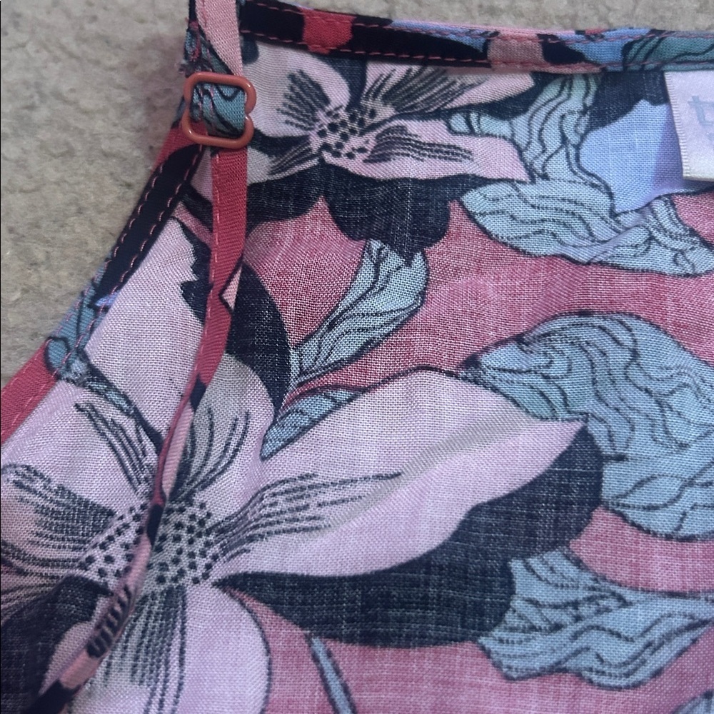 Twik Floral Flower Multi Color High neckline dress - Picture 5 of 6
